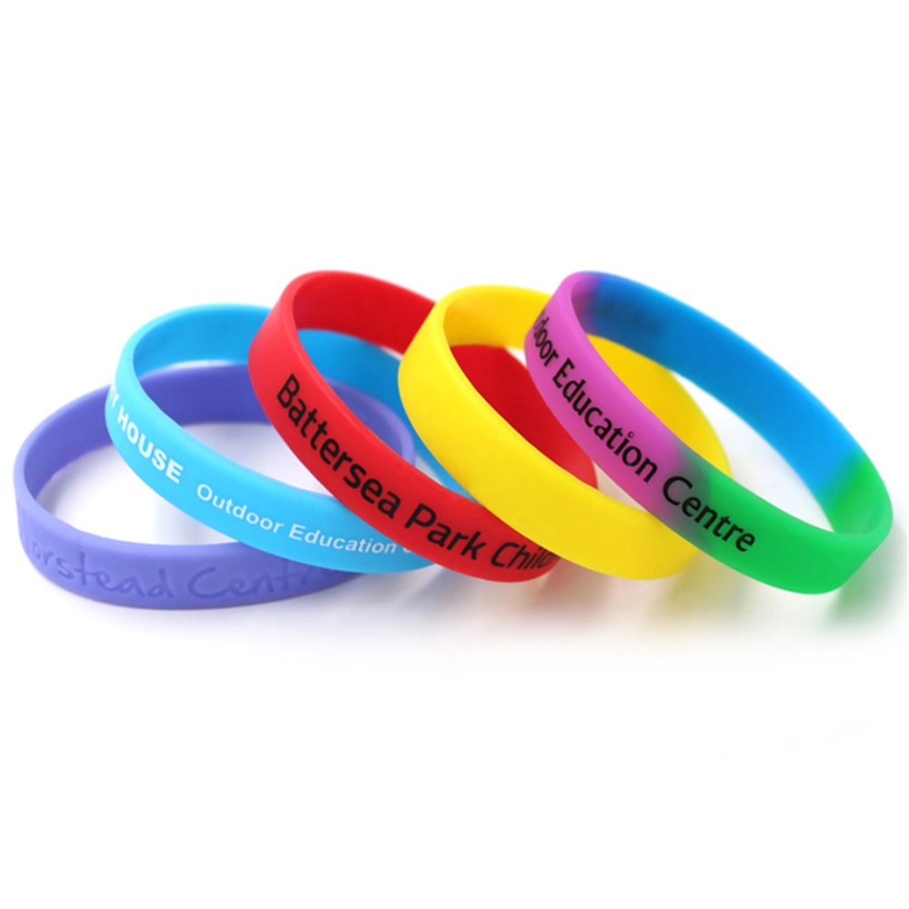 Custom debossed logo silicone wristband factory -Taskwin Gifts